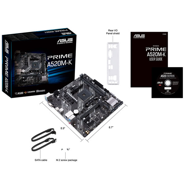 Main Asus PRIME A520M-K (Chipset AMD A520/ Socket AM4/ VGA onboard)