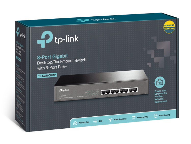 Bộ chia mạng TP-Link TL-SG1008MP (8 cổng PoE+)