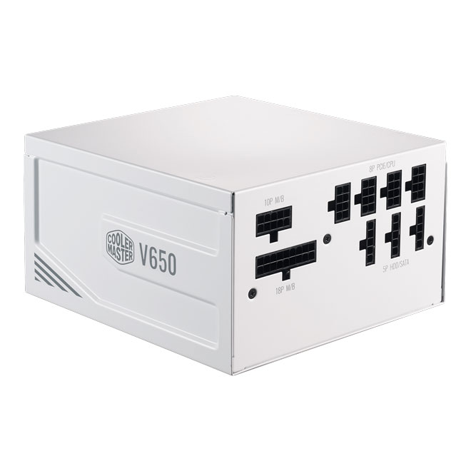 Nguồn Cooler Master V650 V2 WHITE - 80 Plus Gold (Full Modular)