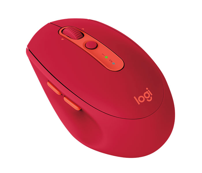 Chuột không dây Logitech M590 (USB-Wireless+ Bluetooth/ Đỏ)