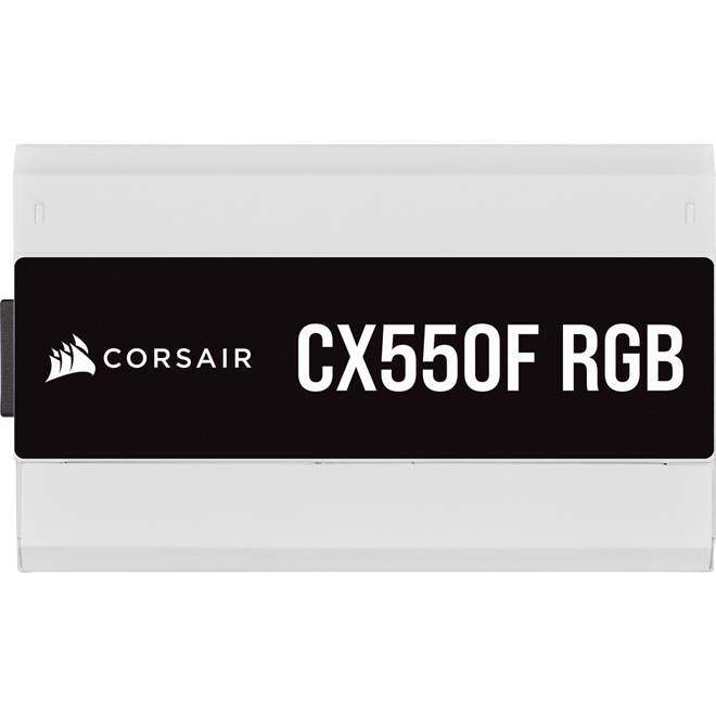 Nguồn Corsair CX550F RGB White Full Modul 550W - 80 Plus Bronze (CP-9020225-NA)