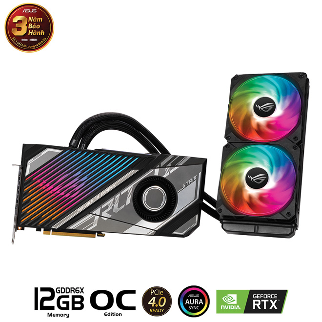 Card màn hình ASUS ROG-STRIX-LC-RTX3080TI-O12G-GAMING (NVIDIA Geforce/ 12Gb/ GDDR6X/ 384Bit)