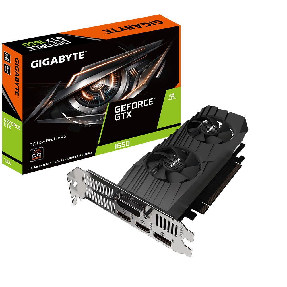 VGA GIGABYTE GeForce GTX 1650 D6 OC Low Profile 4G