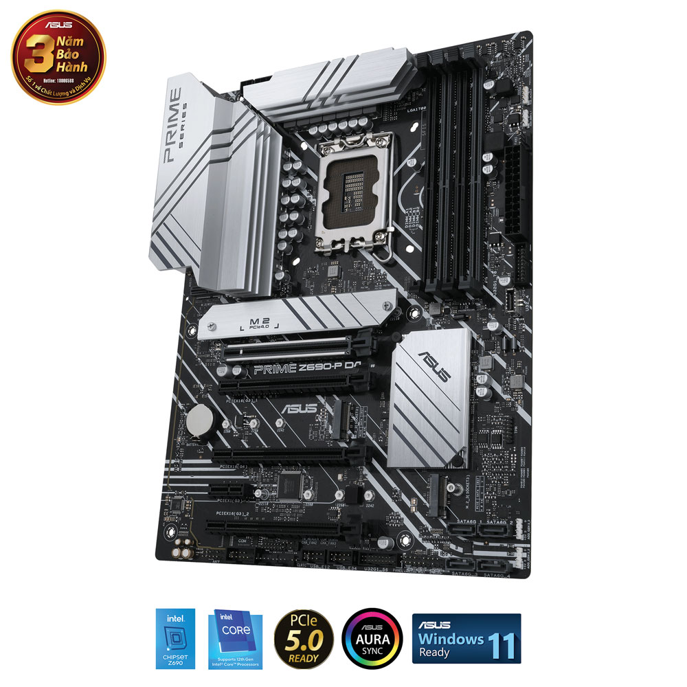 Main Asus PRIME Z690-P D4-CSM (Chipset Intel Z690/ Socket LGA1700/ VGA onboard/ATX)