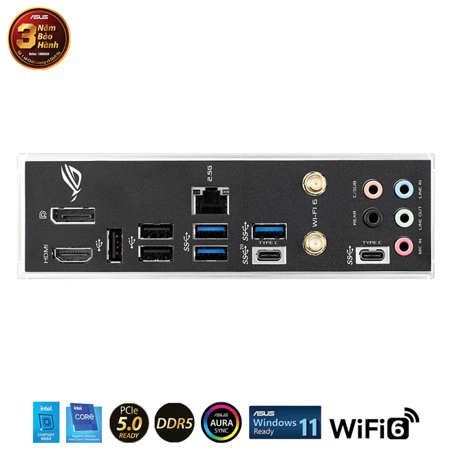 Main Asus ROG STRIX B660-I GAMING WIFI (Chipset Intel B660/ Socket LGA1700/ VGA onboard/Mini-ITX)