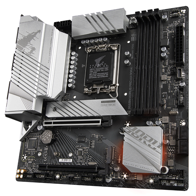 Main Gigabyte B660M AORUS PRO AX DDR4 (Chipset Intel B660/ Socket LGA1700/ VGA onboard/mATX)