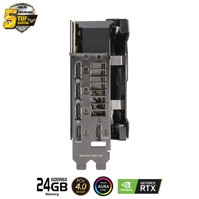 Card màn hình ASUS TUF-RTX3090TI-O24G-GAMING (NVIDIA Geforce/ 24Gb/ GDDR6X/ 384Bit)
