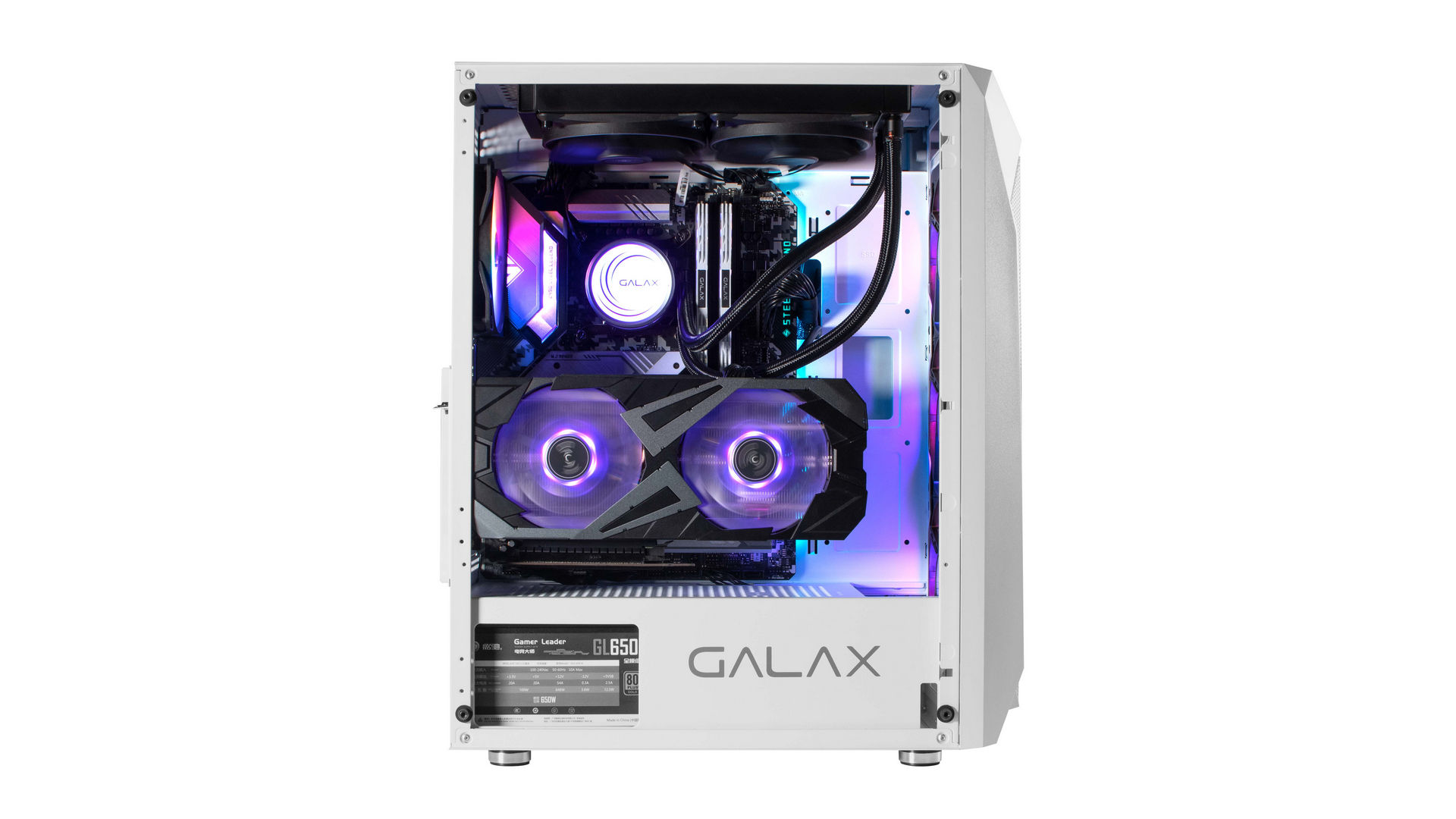 Vỏ Case Galax Gaming Case Revolution-05 (Mid Tower/ Màu Trắng)