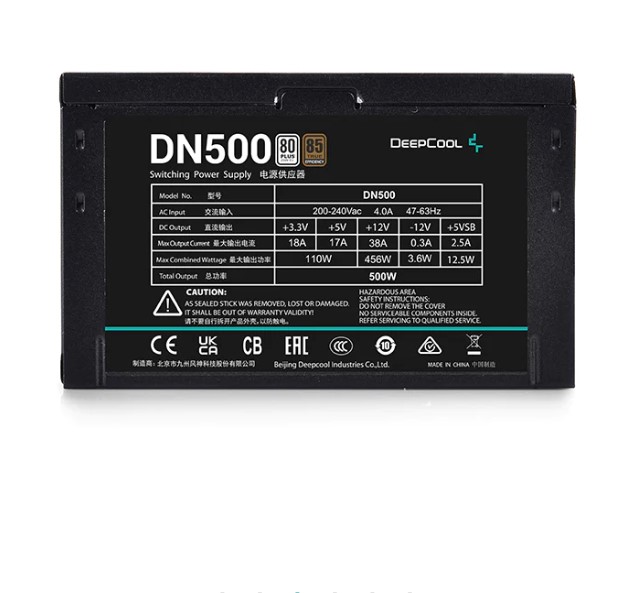 Nguồn Máy Tính Deepcool DN500 80 Plus(500W)