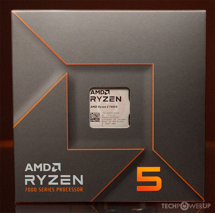 CPU AMD Ryzen 5 7600X (4.7GHz Boost 5.3GHz / 6 nhân 12 luồng / 32 / AM5)