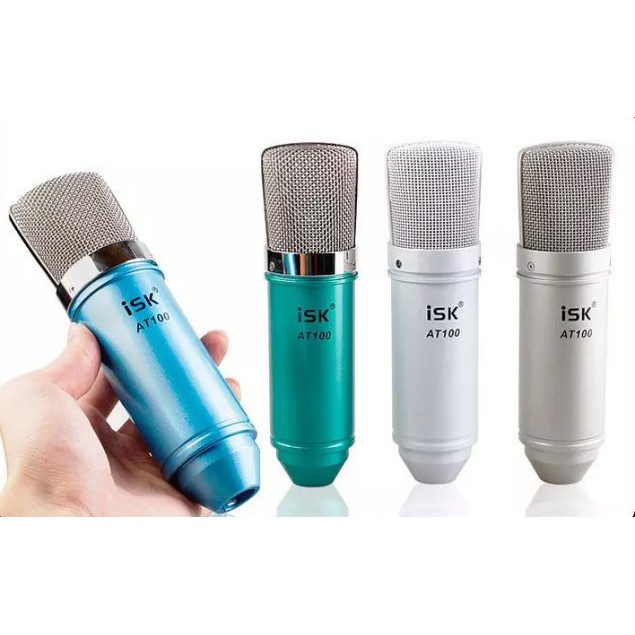 Bộ mic hát livestream mic ISK AT100 Sound Card XOX K10th