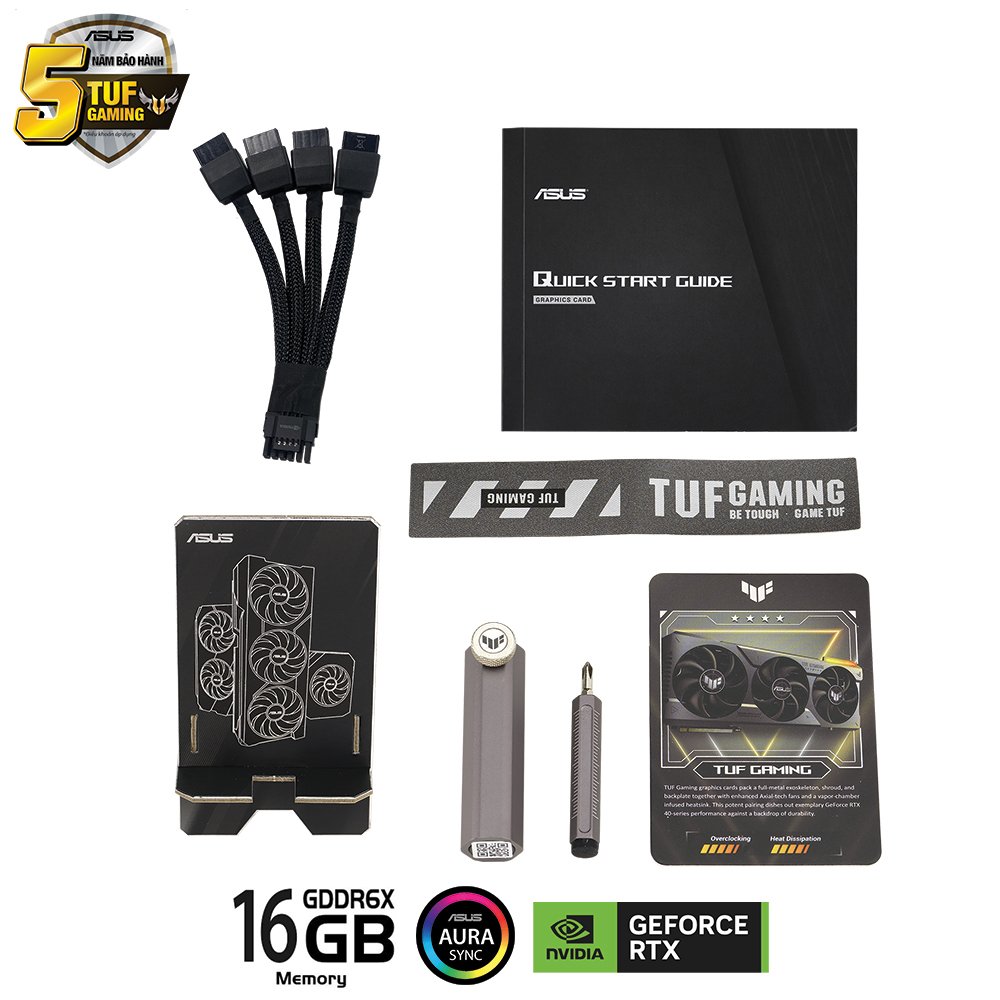 Card màn hình ASUS TUF RTX 4080 16GB Gaming(4080/16Gb Gddr6x/Aurasync)