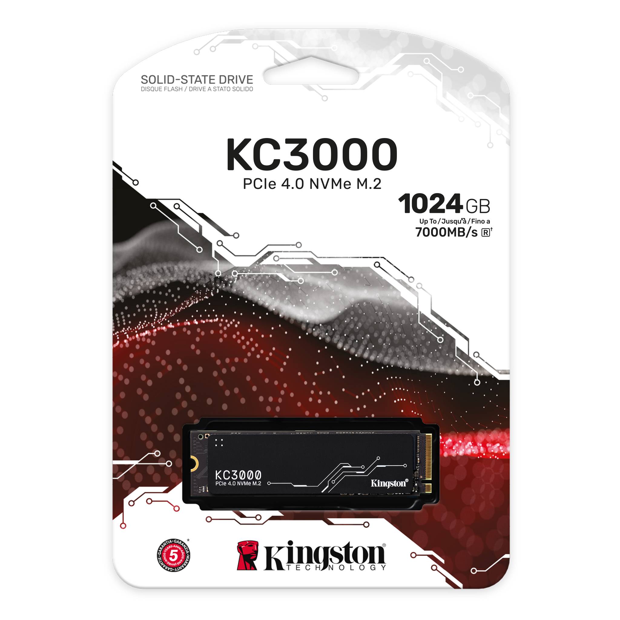 Ổ cứng SSD Kingston KC3000 1024GB NVMe PCIe Gen 4.0 ( KC3000S/1024G )