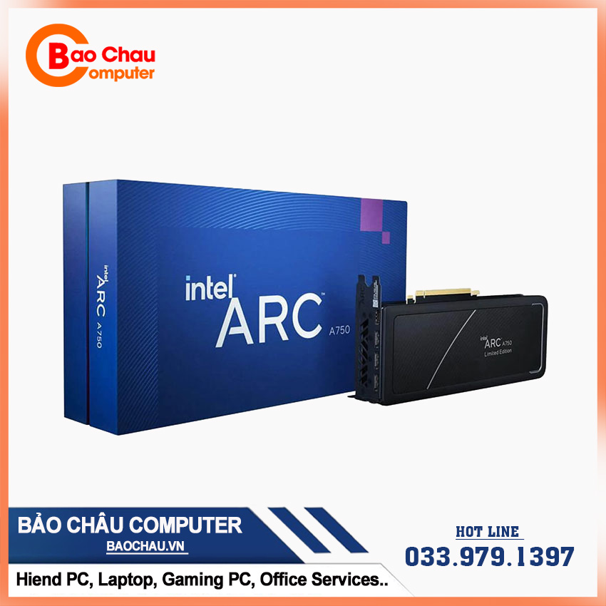 Card màn hình Intel Arc A750 8GB GDDR6