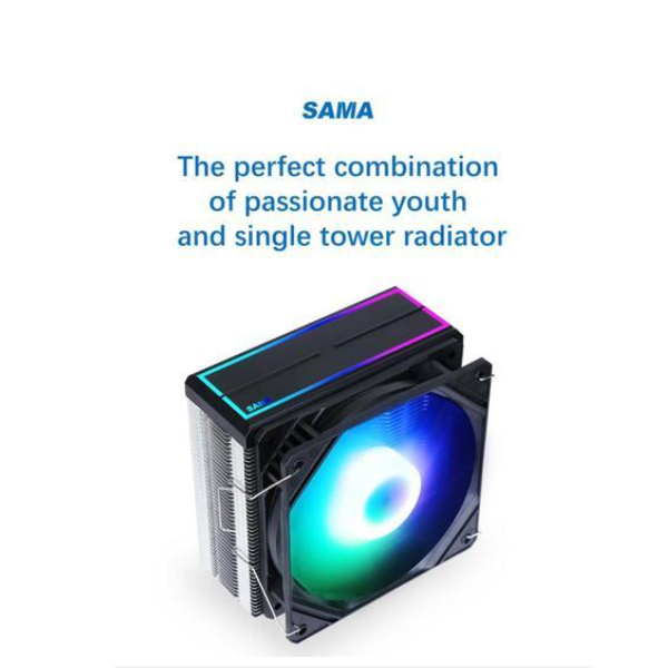 Tản nhiệt khí  SAMA  KA400D (4Pipe/180w/1Argb/Đen)