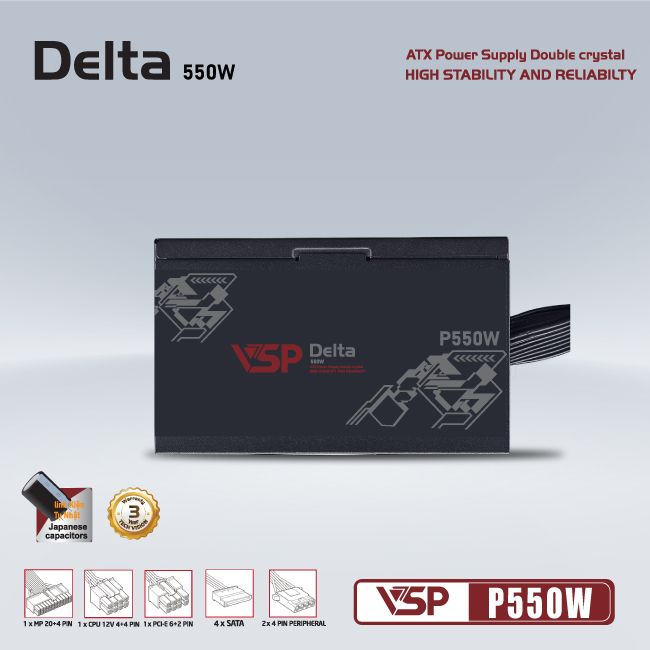 Nguồn Delta P550W
