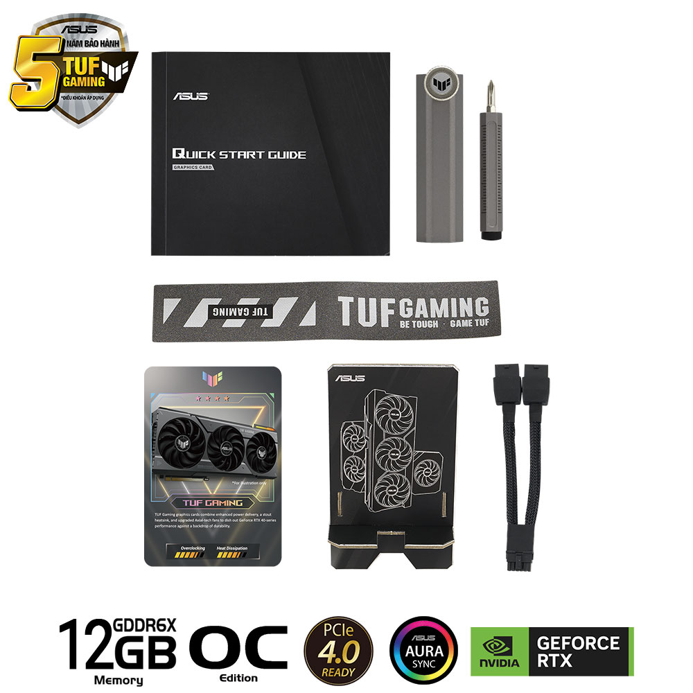 Card màn hình ASUS TUF 4070 SUPER OC GAMING 12GB GDDR6X