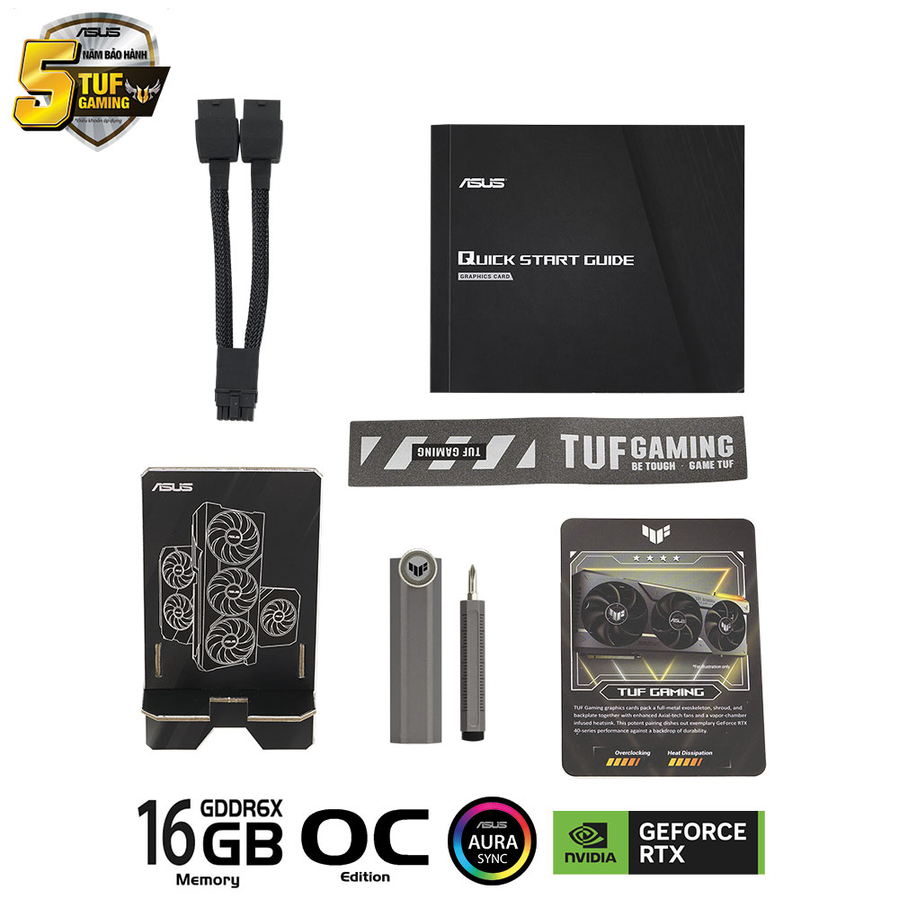 Card màn hình ASUS TUF GAMING 4070Ti SUPER OC 16GB GDDR6X