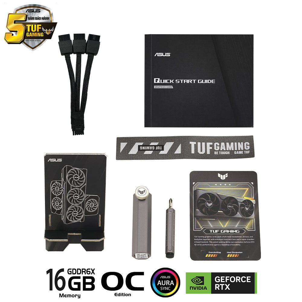 Card màn hình ASUS TUF GeForce RTX™ 4080 SUPER 16GB GDDR6X OC Edition