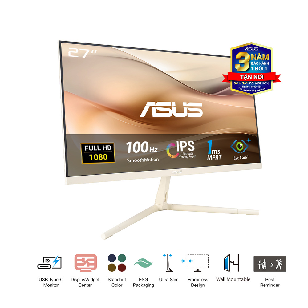 Màn Hình ASUS VU279CFE-M (27 inch - IPS - FHD - 100Hz - 1ms)