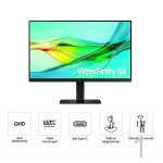 Màn Hình SAMSUNG ViewFinity S6 S60UD LS32D604UAEXXV (32 inch - 2K - IPS - 5ms - 100Hz)