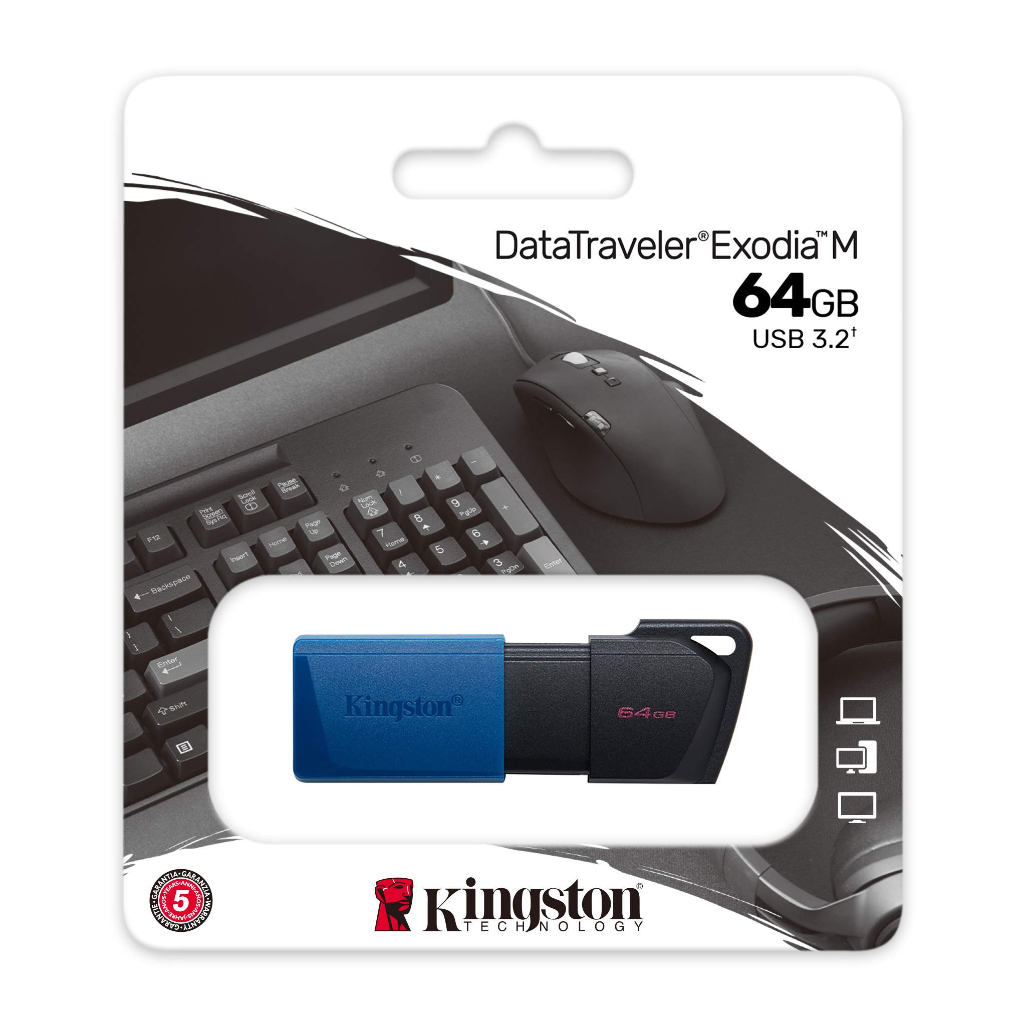 USB Kingston DataTraveler Exodia M 64GB 128GB 256GB