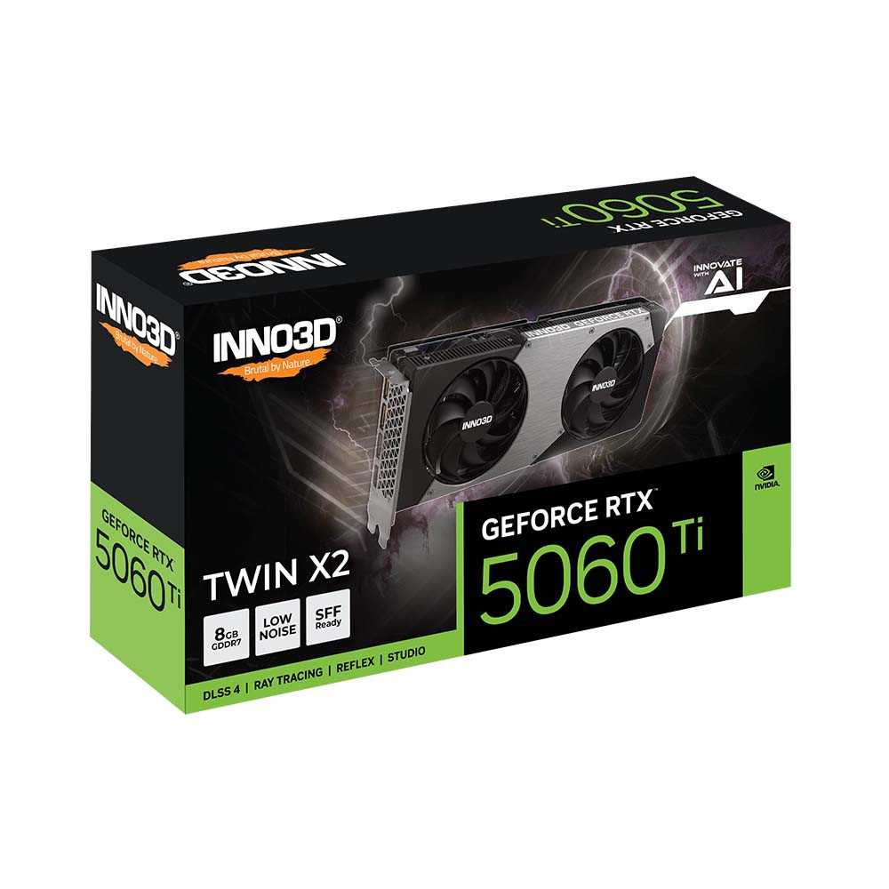 Card Màn Hình INNO3D GeForce RTX 5060Ti Twin X2 8GB GDDR7