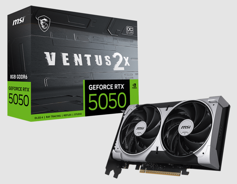 Card Màn Hình MSI GeForce RTX 5050 8G VENTUS 2X