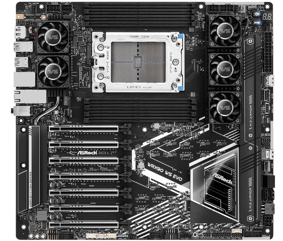 Mainboard Rack ASROCK WRX90 WS EVO