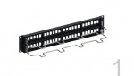Patch Panel Kèm Nhân Commscope 760237041 + 9-1375191-2  (48 Port | 2U CAT5E)