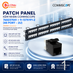 Patch Panel Kèm Nhân Commscope 760237041 + 9-1375191-2  (48 Port | 2U CAT5E)