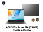 Laptop ASUS Vivobook S14 S3407AA-SF032W (Core Ultra 7 355 | 16GB | 512GB | Intel Graphics | 14 WUXGA OLED | Win 11 | Xám)