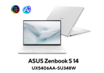 Laptop ASUS Zenbook S 14 UX5406AA-SU348W (Intel Core Ultra 9 386H | Intel Graphics | 14.0-inch 3K OLED Cảm ứng | 16GB | 512GB | Windows 11 | Trắng)