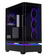 Vỏ case máy tính ASUS PRIME AP304 TG màu đen (ATX, hỗ trợ VGA 420mm và tản nhiệt 360mm, bản kính cường lực)
