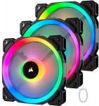 Quạt case Corsair LL120 RGB 120mm  - 3 Fan Pack with Lighting Node PRO